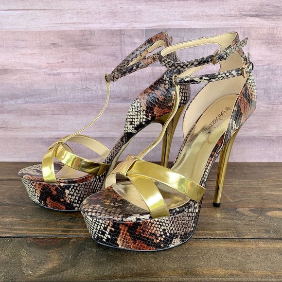 SHOEDAZZLE Jocasta Python Print Platform H… - Picture 11 of 16